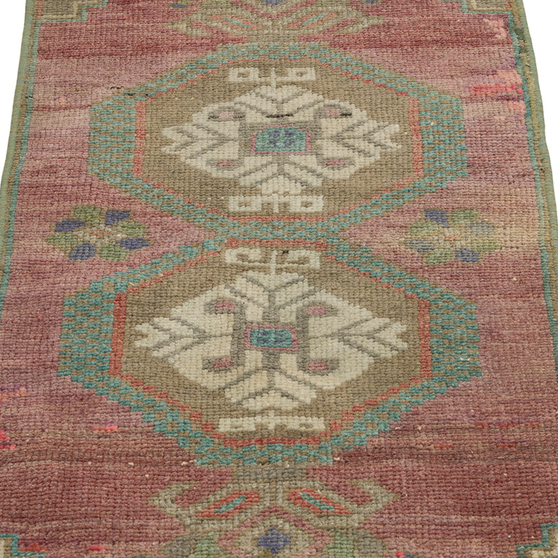 Vintage Turkish Hand-Knotted Rug - 1' 3" x 3'  (15" x 36") - K0086066