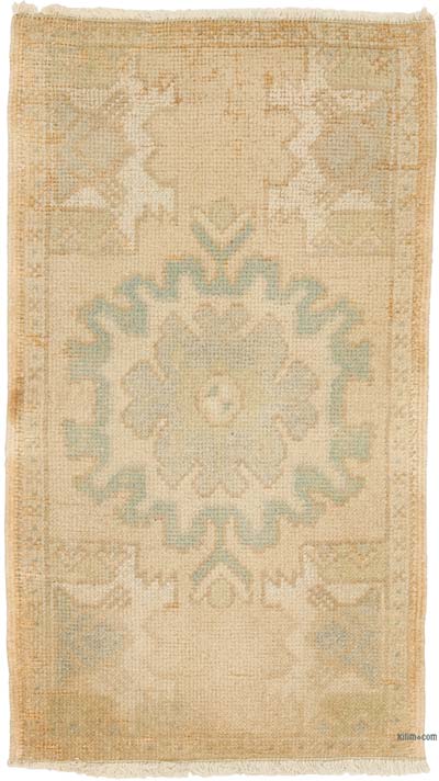 Alfombra Vintage Turca Anudada a Mano - 48 cm x 85 cm
