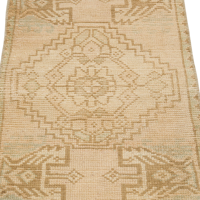 El Dokuma Vintage Halı - 43 cm x 89 cm - K0086070