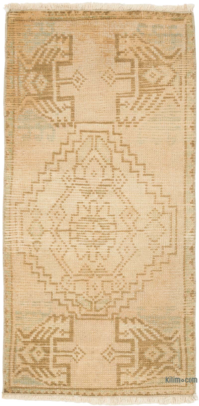 El Dokuma Vintage Halı - 43 cm x 89 cm - K0086070