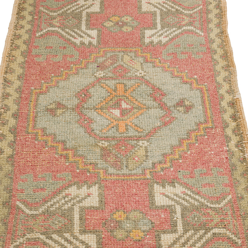 Vintage Turkish Hand-Knotted Rug - 1' 7" x 2' 11" (19" x 35") - K0086073