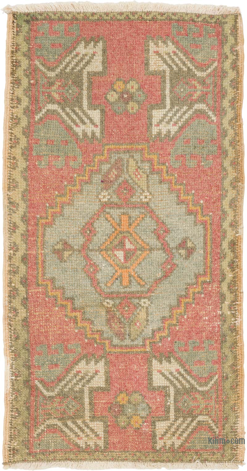 Vintage Turkish Hand-Knotted Rug - 1' 7" x 2' 11" (19" x 35") - K0086073