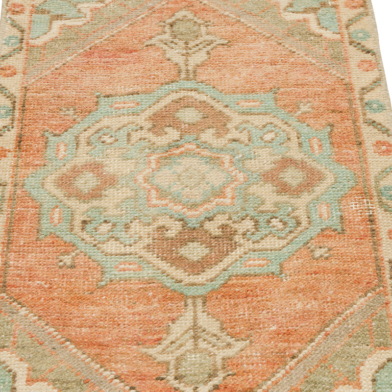 Vintage Turkish Hand-Knotted Rug - 1' 7" x 3'  (19" x 36") - K0086076