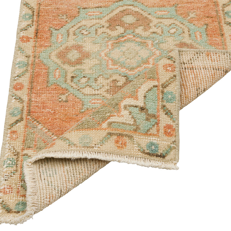 Vintage Turkish Hand-Knotted Rug - 1' 7" x 3'  (19" x 36") - K0086076