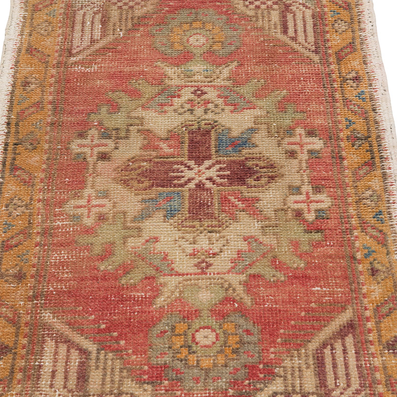 El Dokuma Vintage Halı - 45 cm x 95 cm - K0086078