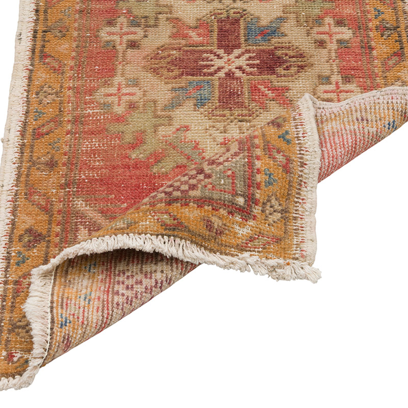 El Dokuma Vintage Halı - 45 cm x 95 cm - K0086078