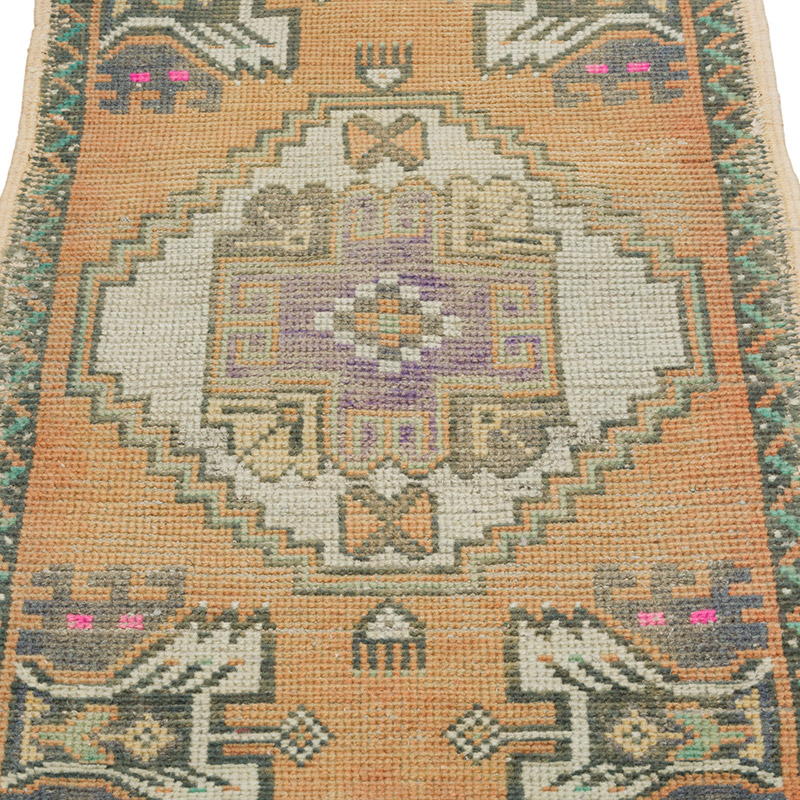 Vintage Turkish Hand-Knotted Rug - 1' 6" x 2' 10" (18" x 34") - K0086079