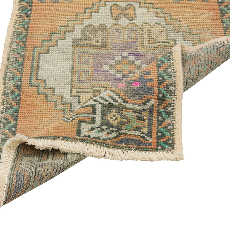 Vintage Turkish Hand-Knotted Rug - 1' 6" x 2' 10" (18" x 34") - K0086079