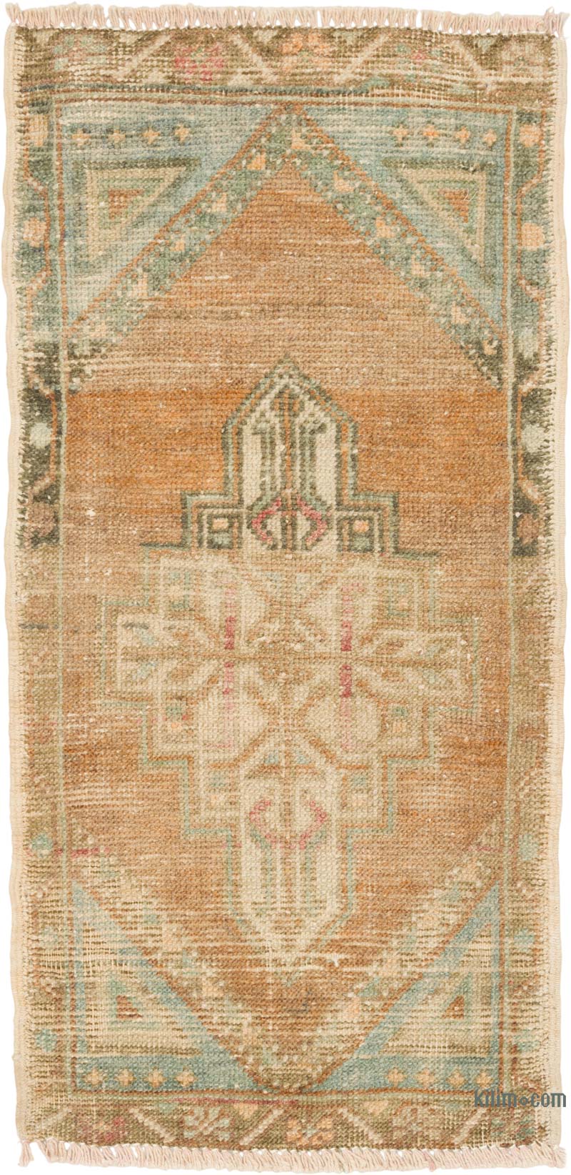 El Dokuma Vintage Halı - 42 cm x 84 cm - K0086080