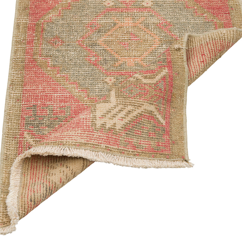 Vintage Turkish Hand-Knotted Rug - 1' 7" x 2' 11" (19" x 35") - K0086081