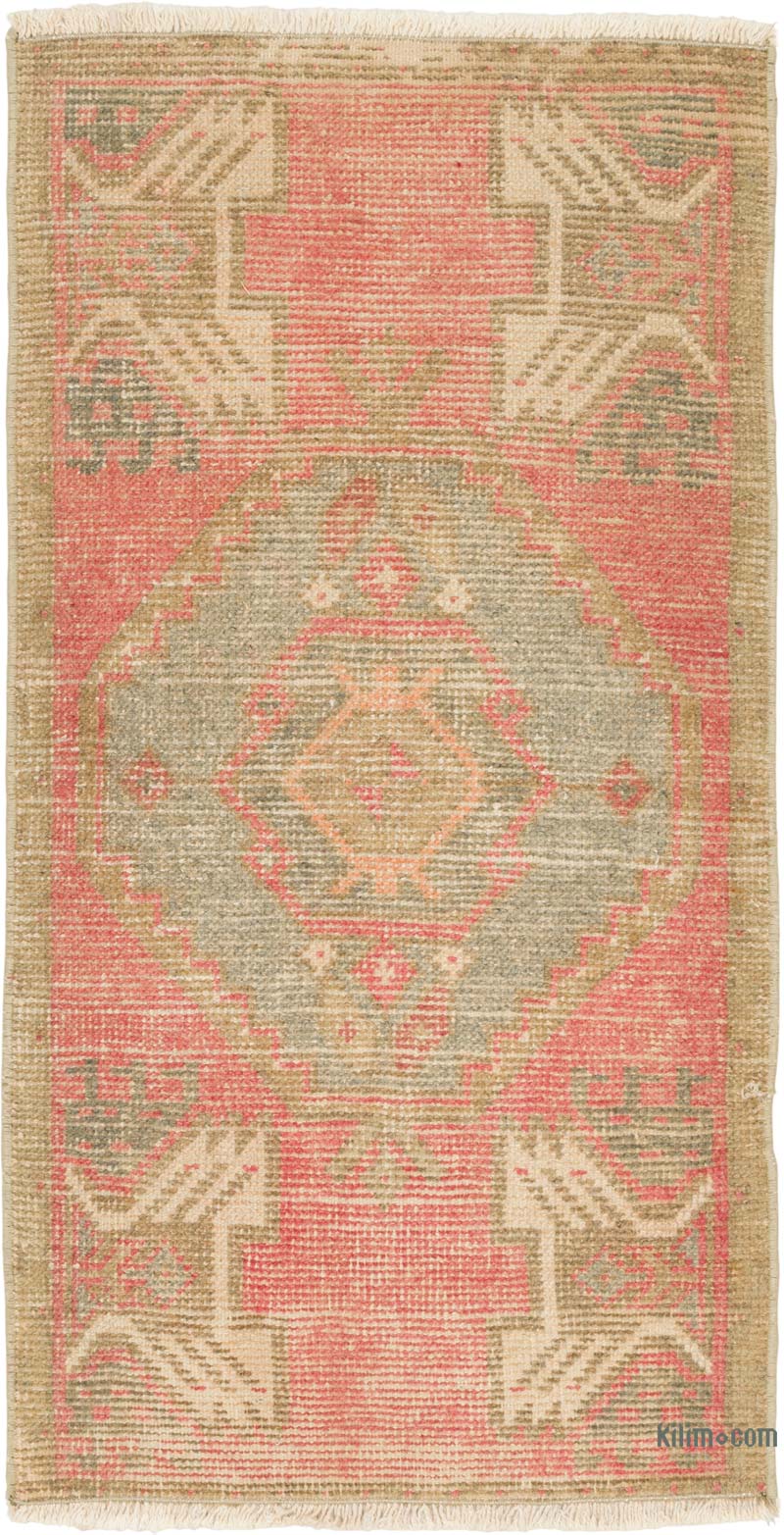 Vintage Turkish Hand-Knotted Rug - 1' 7" x 2' 11" (19" x 35") - K0086081