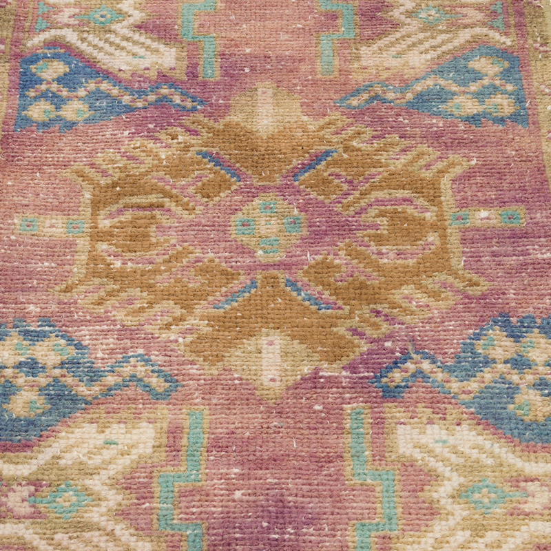 Alfombra Vintage Turca Anudada a Mano - 48 cm x 81 cm - K0086083