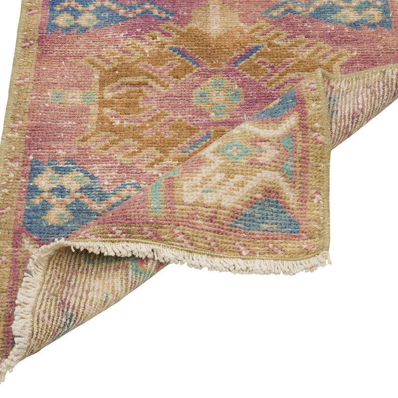 Alfombra Vintage Turca Anudada a Mano - 48 cm x 81 cm - K0086083