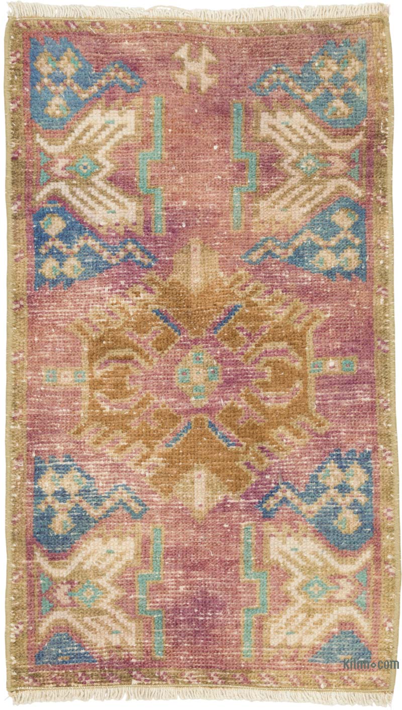 Alfombra Vintage Turca Anudada a Mano - 48 cm x 81 cm - K0086083