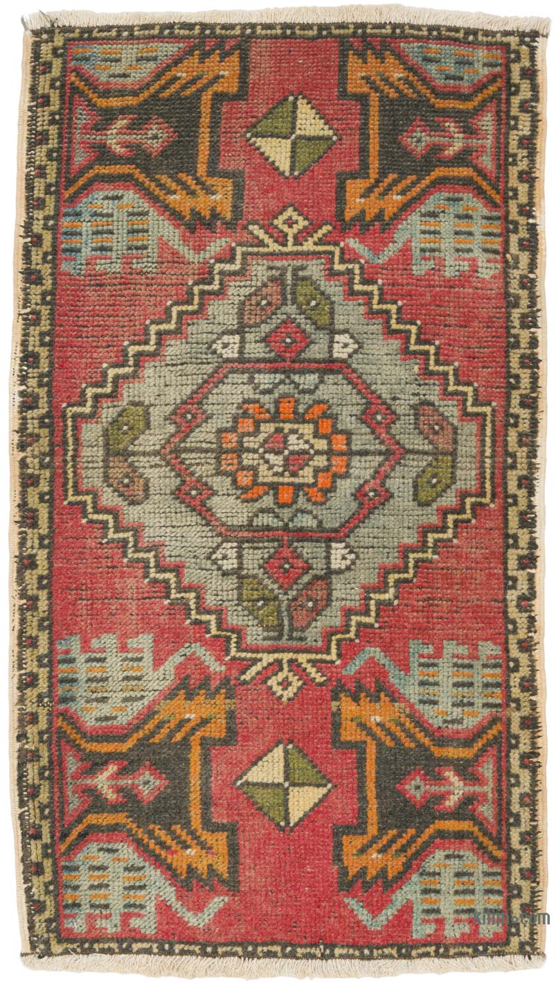 Vintage Turkish Hand-Knotted Rug - 1' 9" x 3' 1" (21" x 37") - K0086085