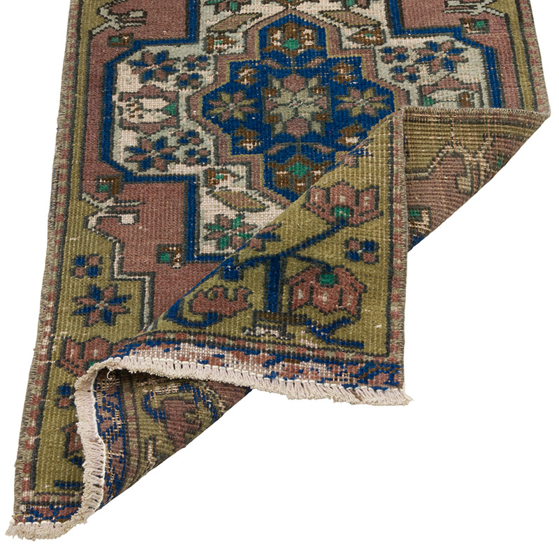 Vintage Turkish Hand-Knotted Rug - 1' 6" x 2' 11" (18" x 35") - K0086086
