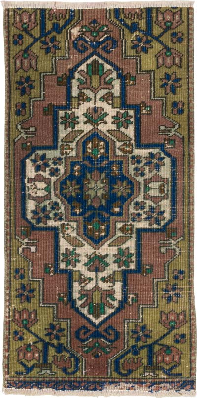 El Dokuma Vintage Halı - 45 cm x 89 cm