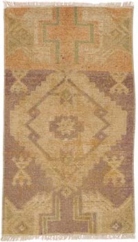 El Dokuma Vintage Halı - 47 cm x 81 cm