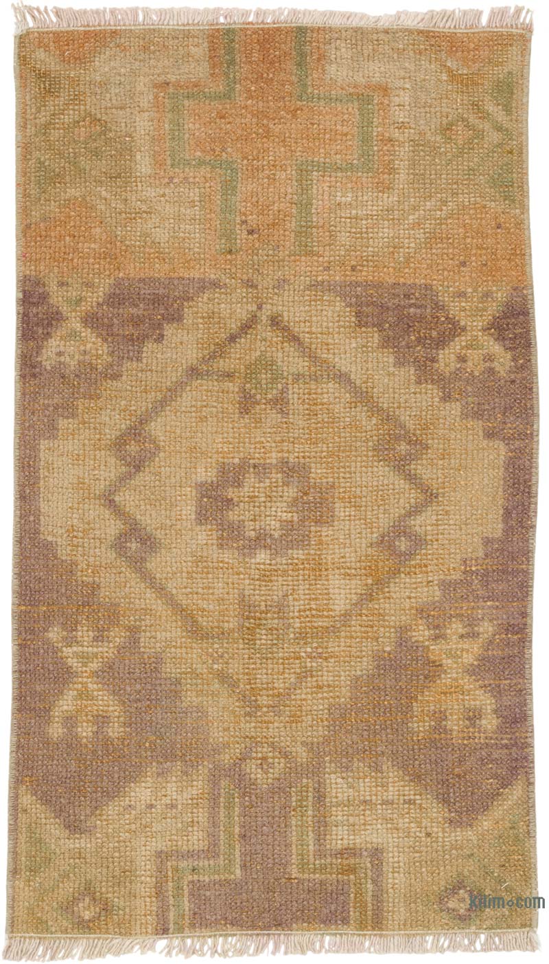 Vintage Turkish Hand-Knotted Rug - 1' 7" x 2' 8" (19" x 32") - K0086087