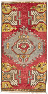 El Dokuma Vintage Halı - 45 cm x 90 cm