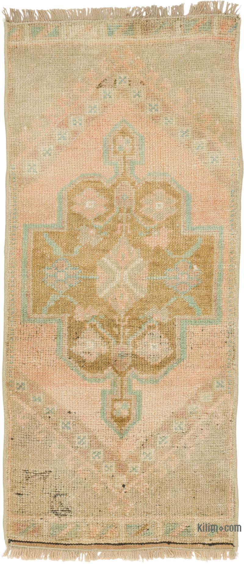 Vintage Turkish Hand-Knotted Rug - 1' 2" x 2' 9" (14" x 33") - K0086093