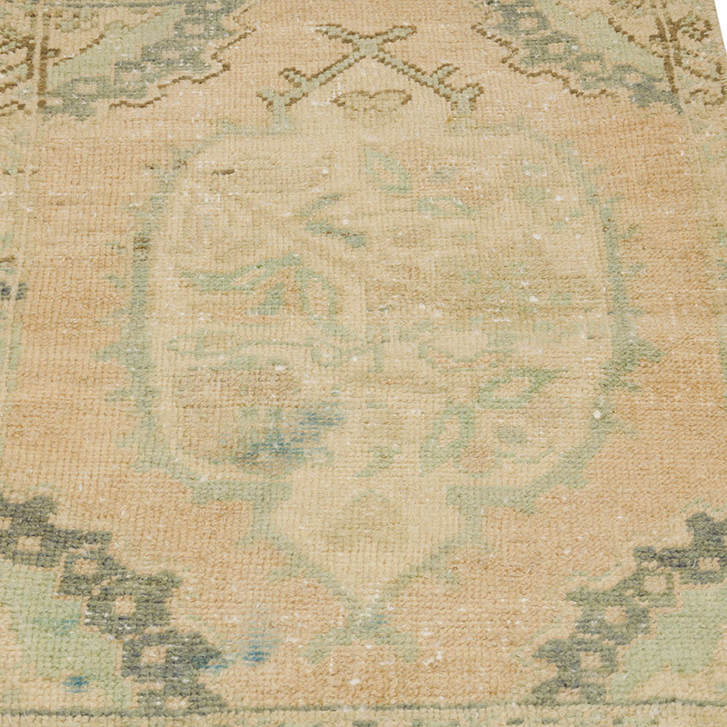 El Dokuma Vintage Halı - 48 cm x 76 cm - K0086094
