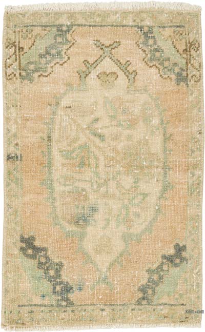 Alfombra Vintage Turca Anudada a Mano - 48 cm x 76 cm