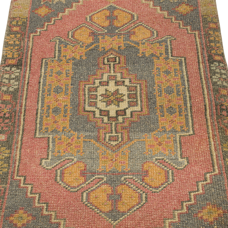 El Dokuma Vintage Halı - 48 cm x 103 cm - K0086096
