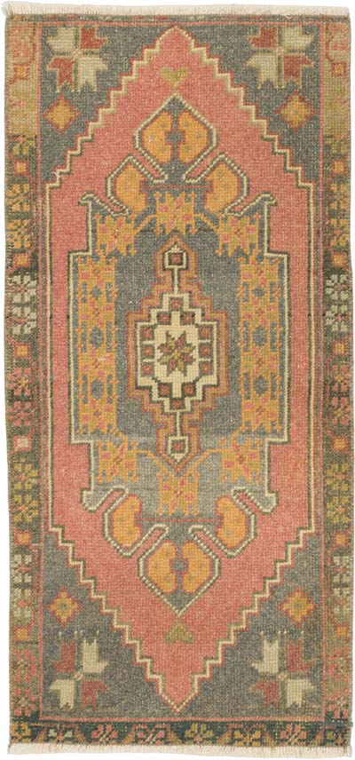 El Dokuma Vintage Halı - 48 cm x 103 cm