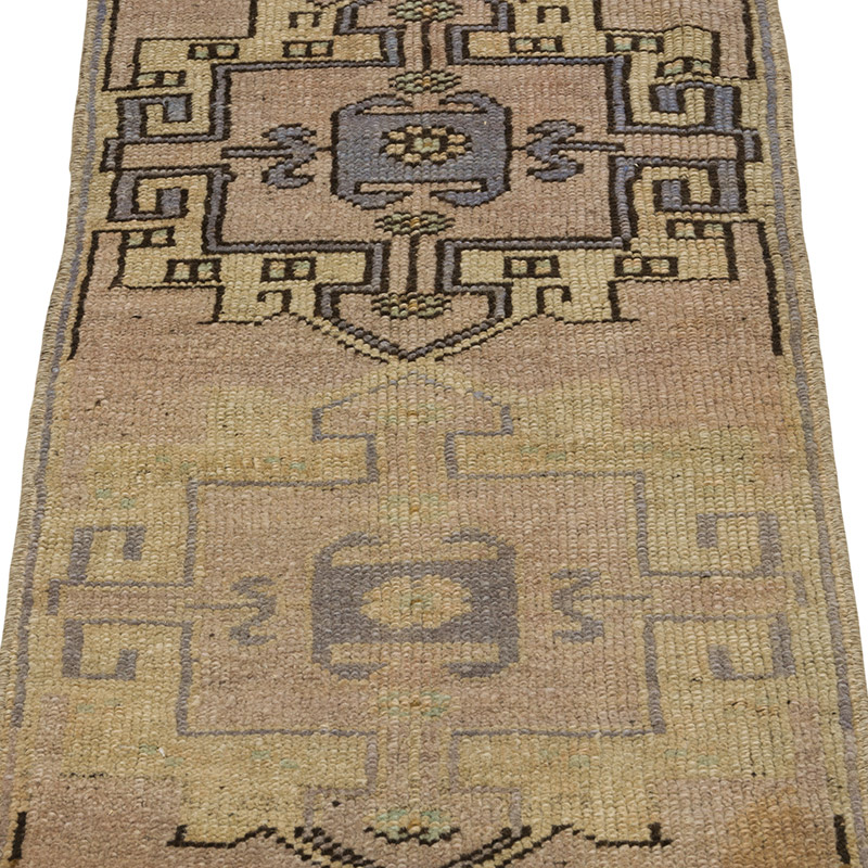 Alfombra Vintage Turca Anudada a Mano - 38 cm x 88 cm - K0086097