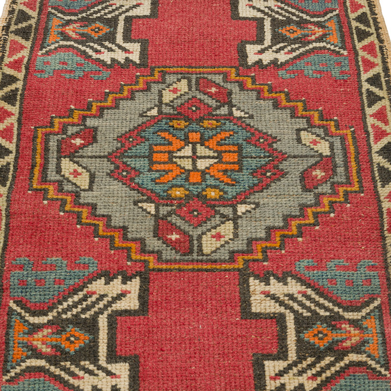Vintage Turkish Hand-Knotted Rug - 1' 9" x 2' 10" (21" x 34") - K0086099