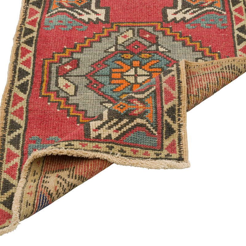 Vintage Turkish Hand-Knotted Rug - 1' 9" x 2' 10" (21" x 34") - K0086099