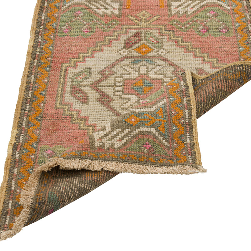 Vintage Turkish Hand-Knotted Rug - 1' 8" x 3' 3" (20" x 39") - K0086101