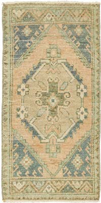 El Dokuma Vintage Halı - 43 cm x 85 cm