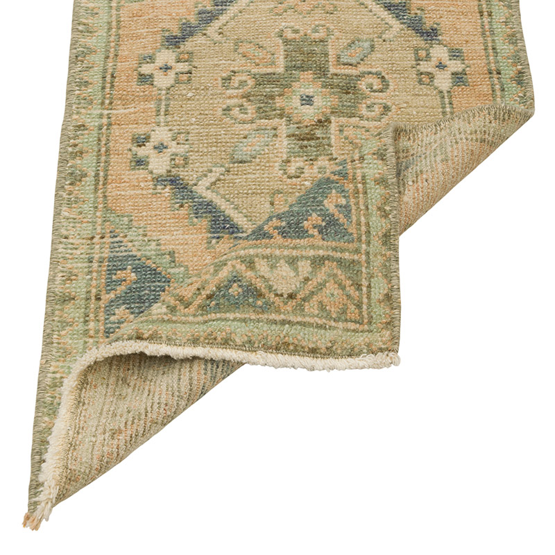 El Dokuma Vintage Halı - 43 cm x 85 cm - K0086354