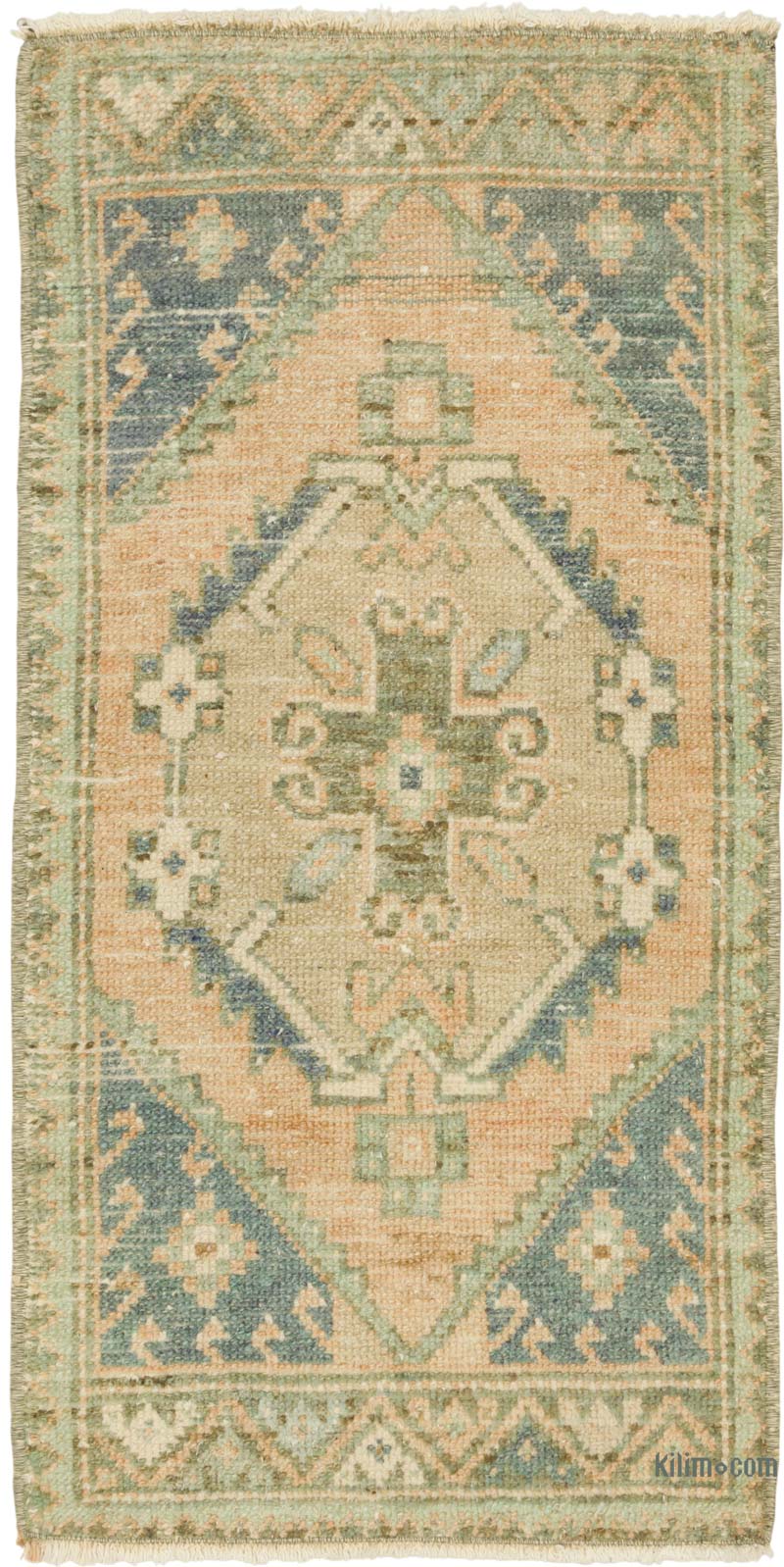 El Dokuma Vintage Halı - 43 cm x 85 cm - K0086354