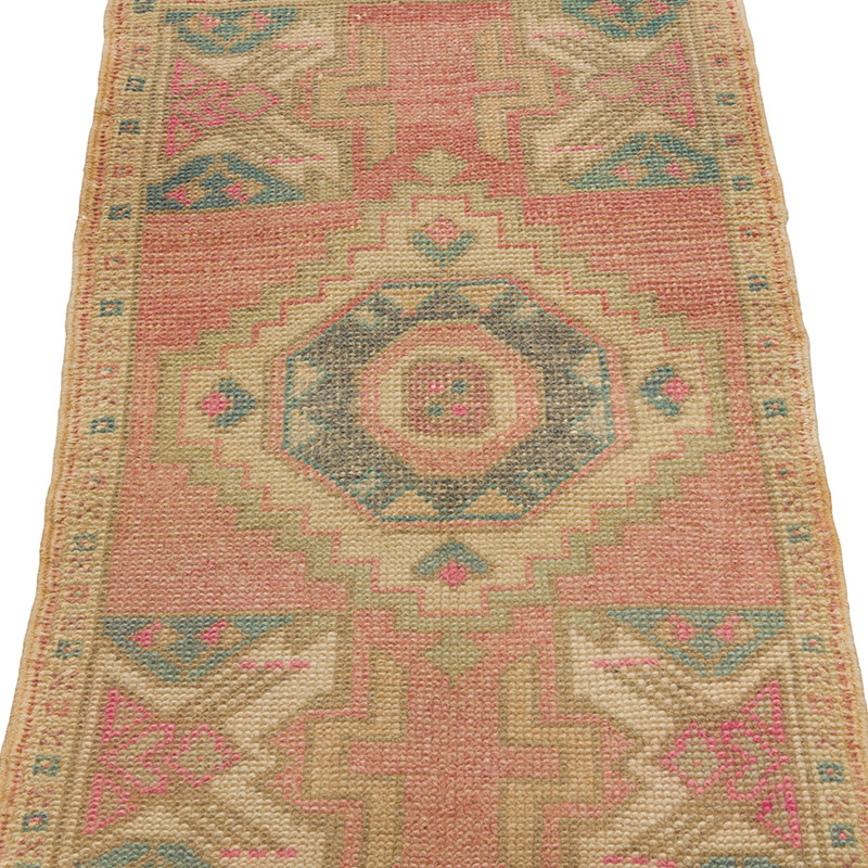 El Dokuma Vintage Halı - 48 cm x 85 cm - K0086355