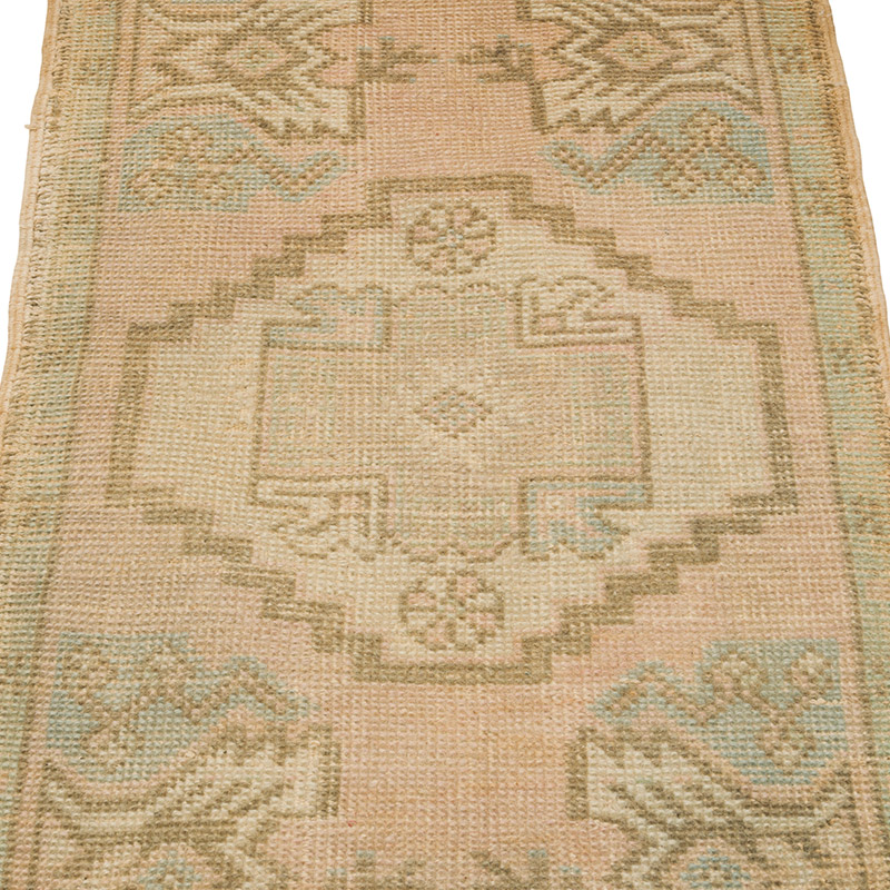 El Dokuma Vintage Halı - 47 cm x 86 cm - K0086357