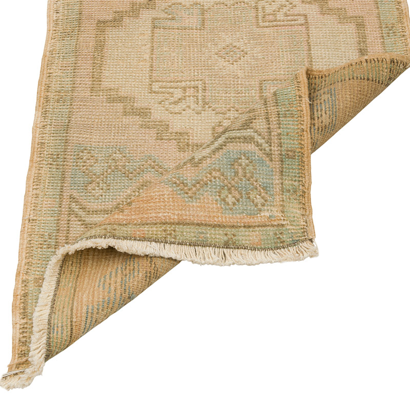 El Dokuma Vintage Halı - 47 cm x 86 cm - K0086357