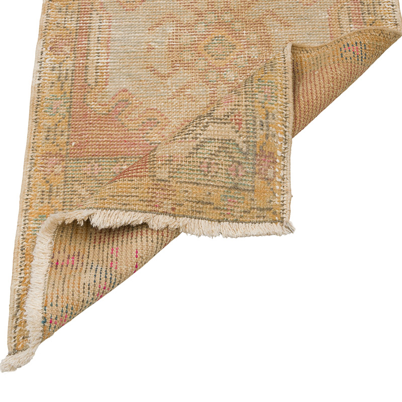 El Dokuma Vintage Halı - 50 cm x 92 cm - K0086358