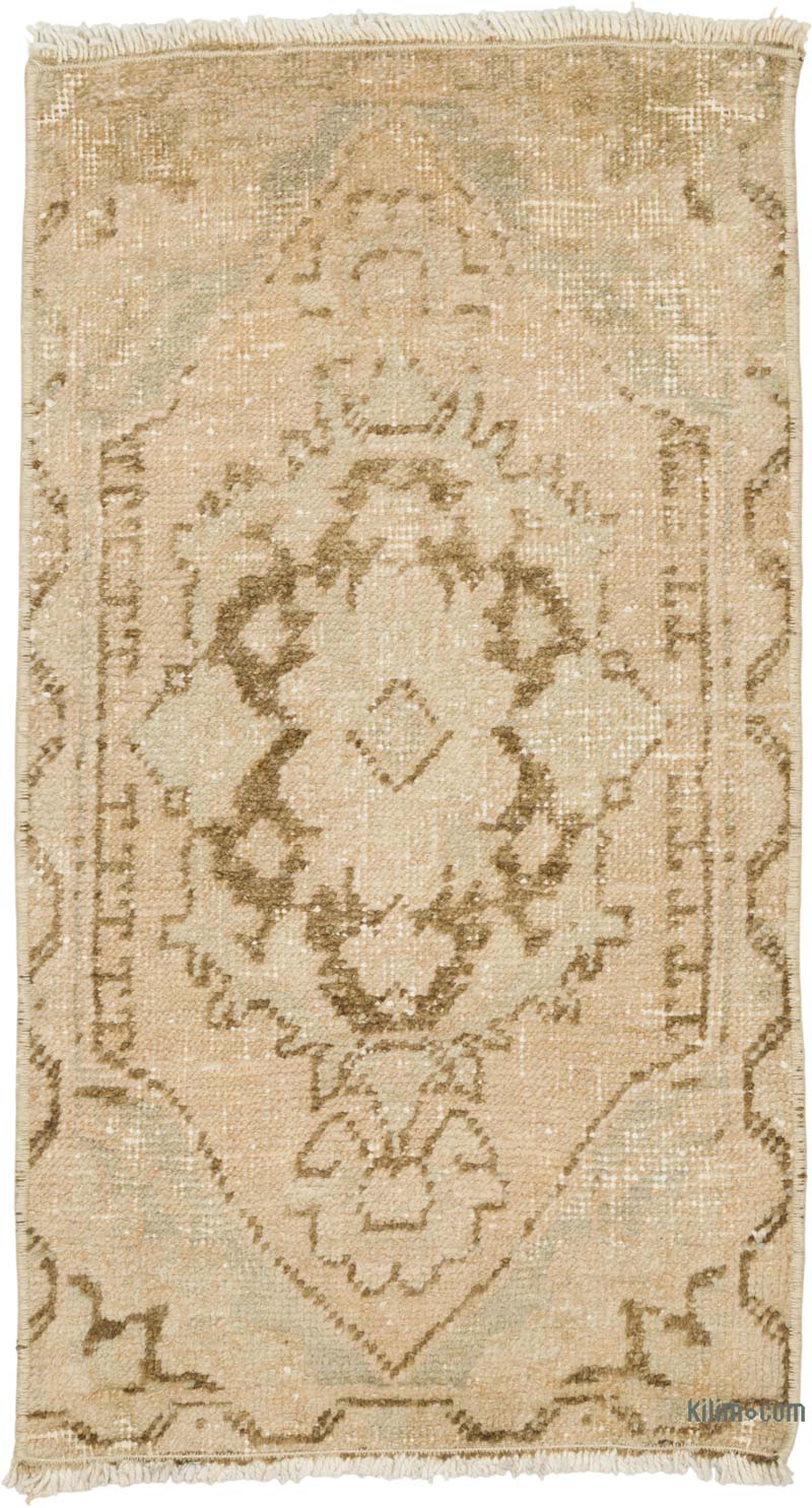 El Dokuma Vintage Halı - 46 cm x 84 cm - K0086359