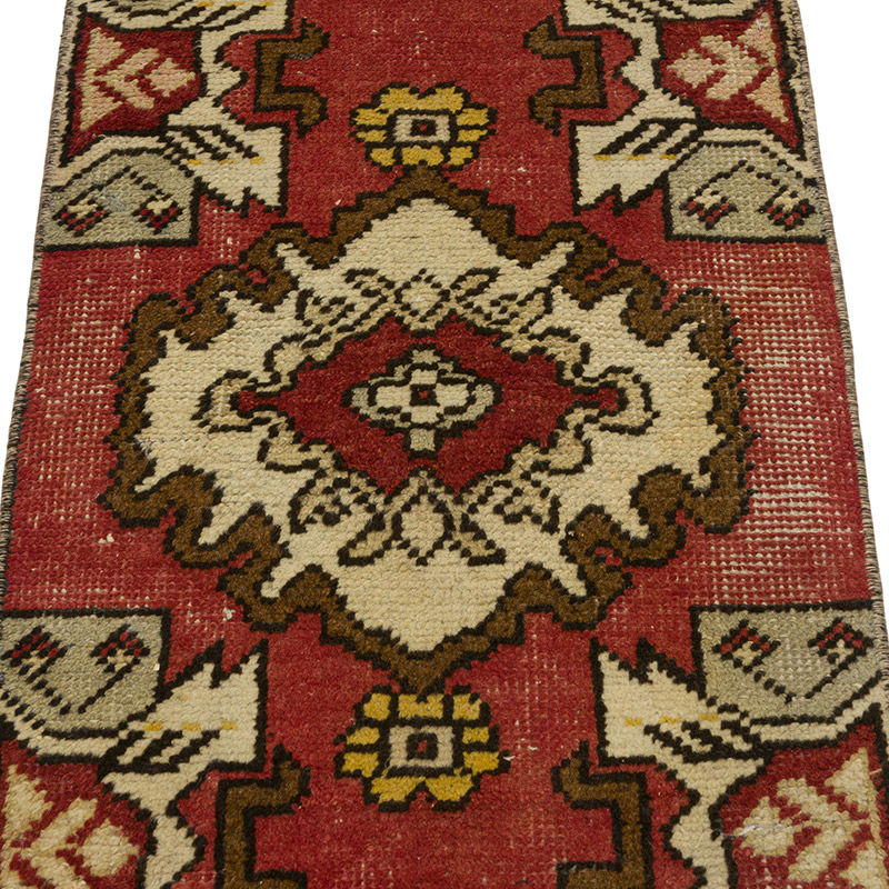 El Dokuma Vintage Halı - 44 cm x 84 cm - K0086360