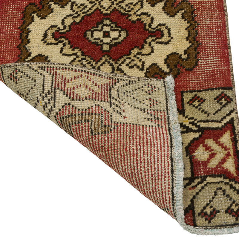 El Dokuma Vintage Halı - 44 cm x 84 cm - K0086360