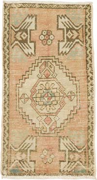 El Dokuma Vintage Halı - 50 cm x 93 cm