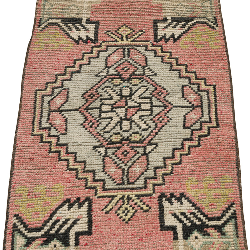 El Dokuma Vintage Halı - 44 cm x 101 cm - K0086362
