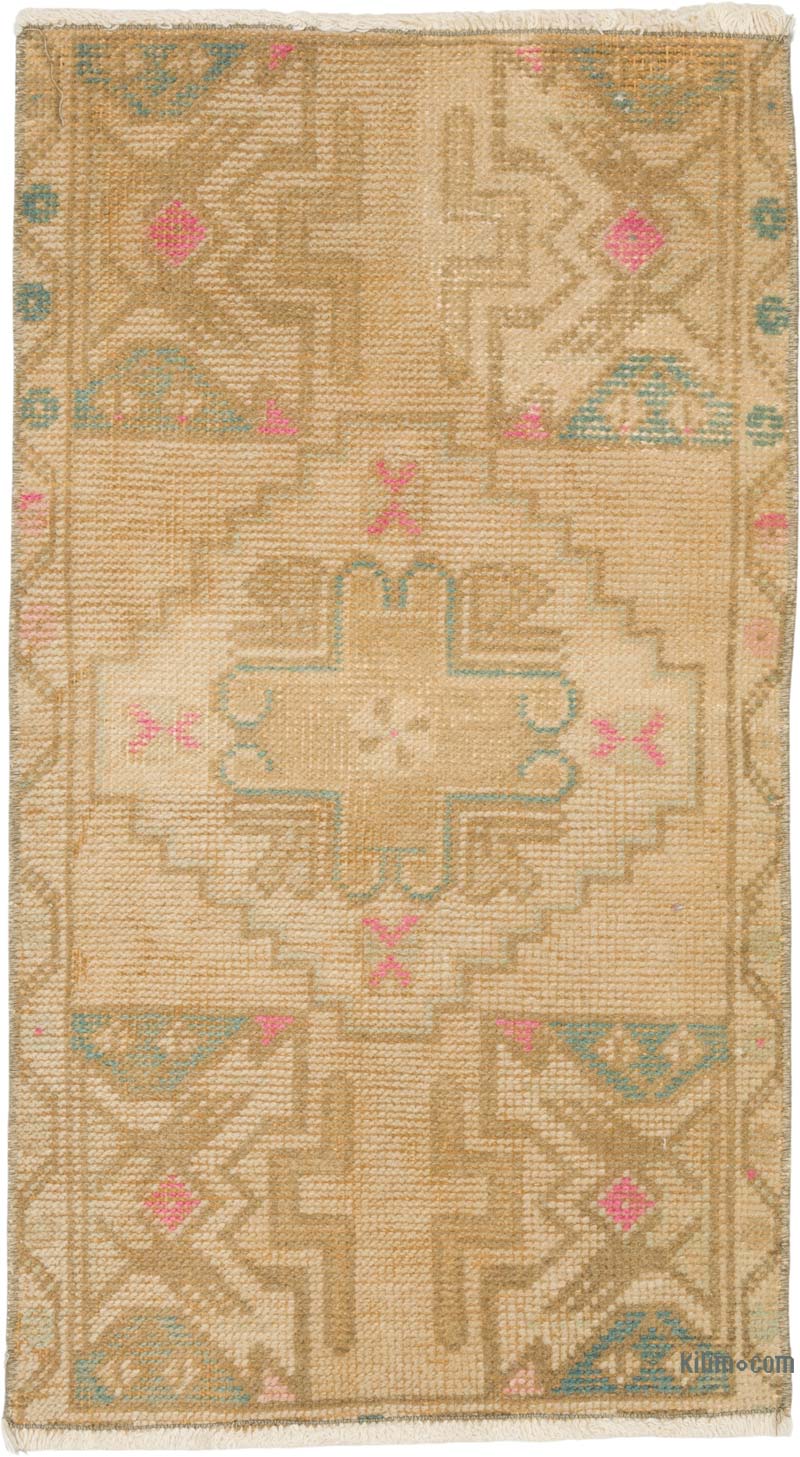 Alfombra Vintage Turca Anudada a Mano - 47 cm x 84 cm - K0086363