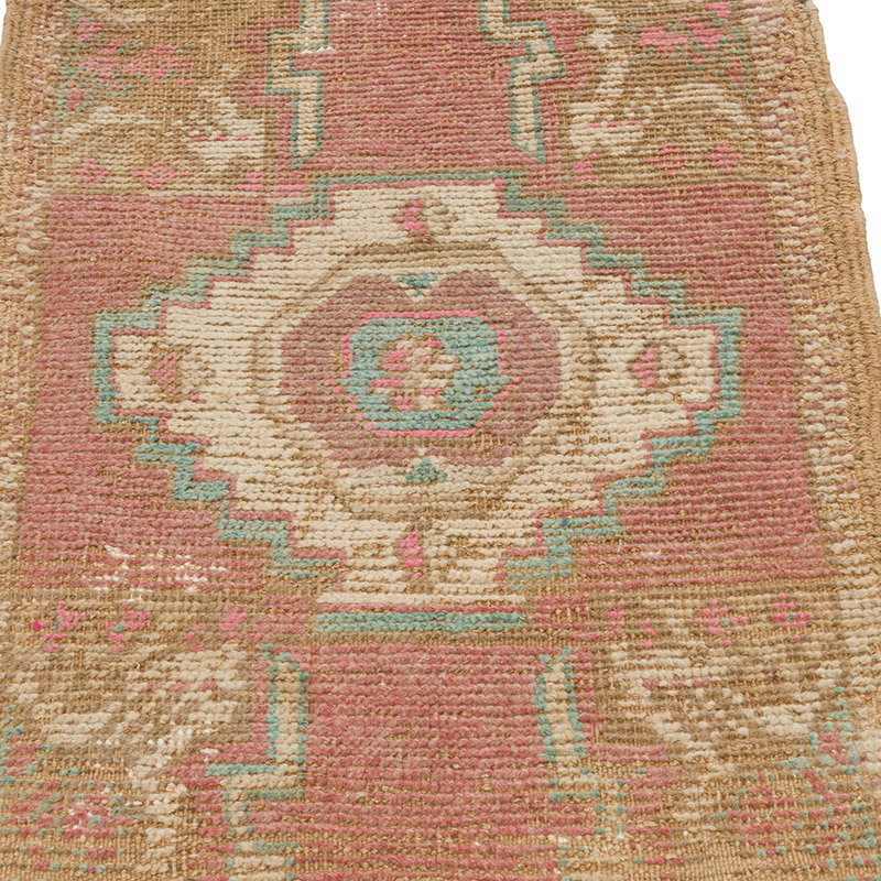 El Dokuma Vintage Halı - 47 cm x 82 cm - K0086364