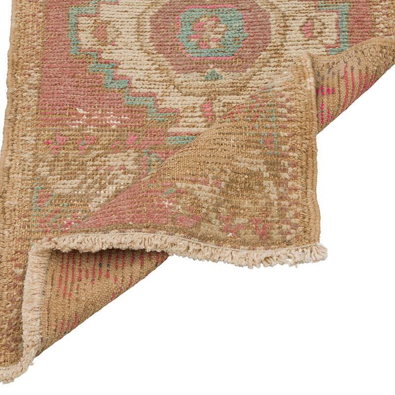 El Dokuma Vintage Halı - 47 cm x 82 cm - K0086364