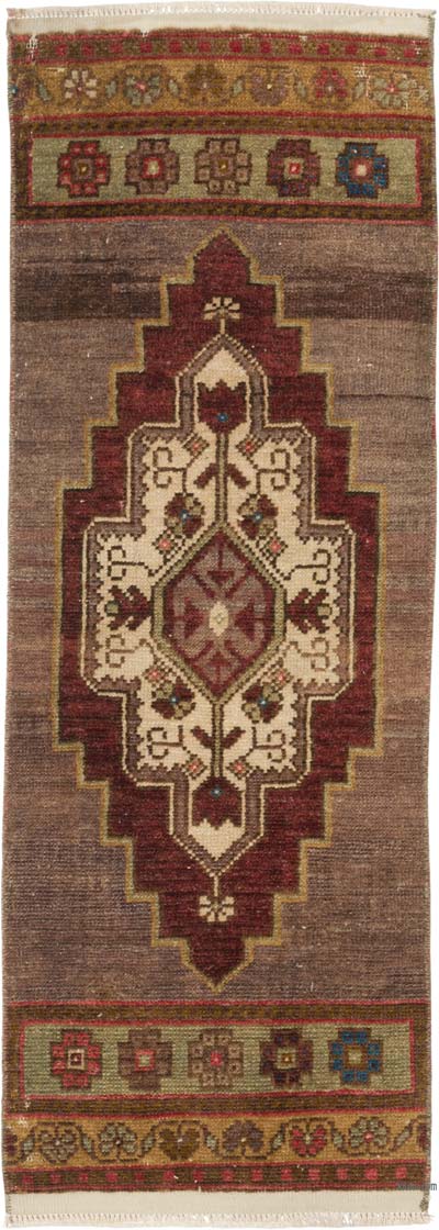 El Dokuma Vintage Halı - 39 cm x 108 cm