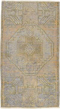 El Dokuma Vintage Halı - 46 cm x 84 cm